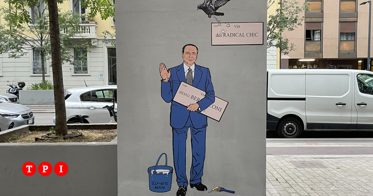 The New Mural On Silvio Berlusconi In Milan This Is How He Greets His