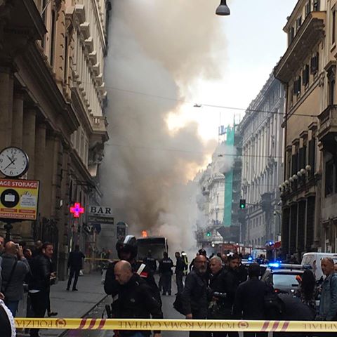 esplosione bus Roma