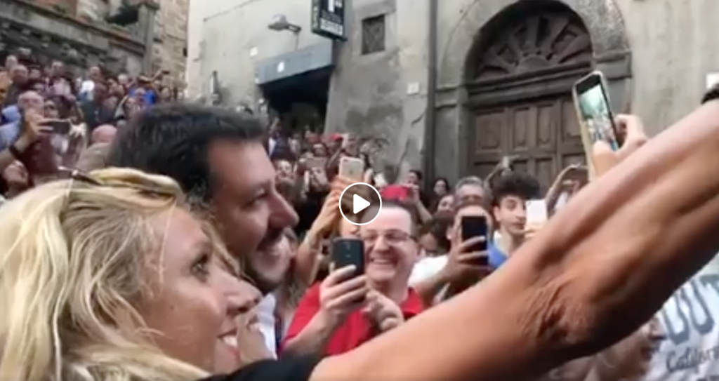 Salvini video viterbo