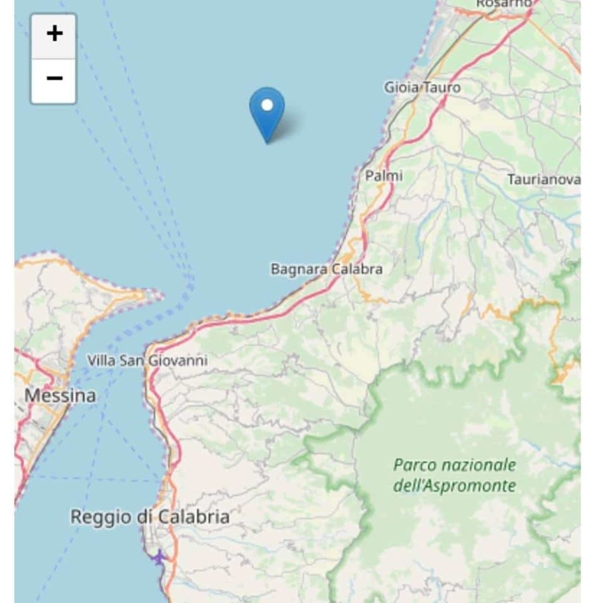 Terremoto in Calabria 14 novembre 2018