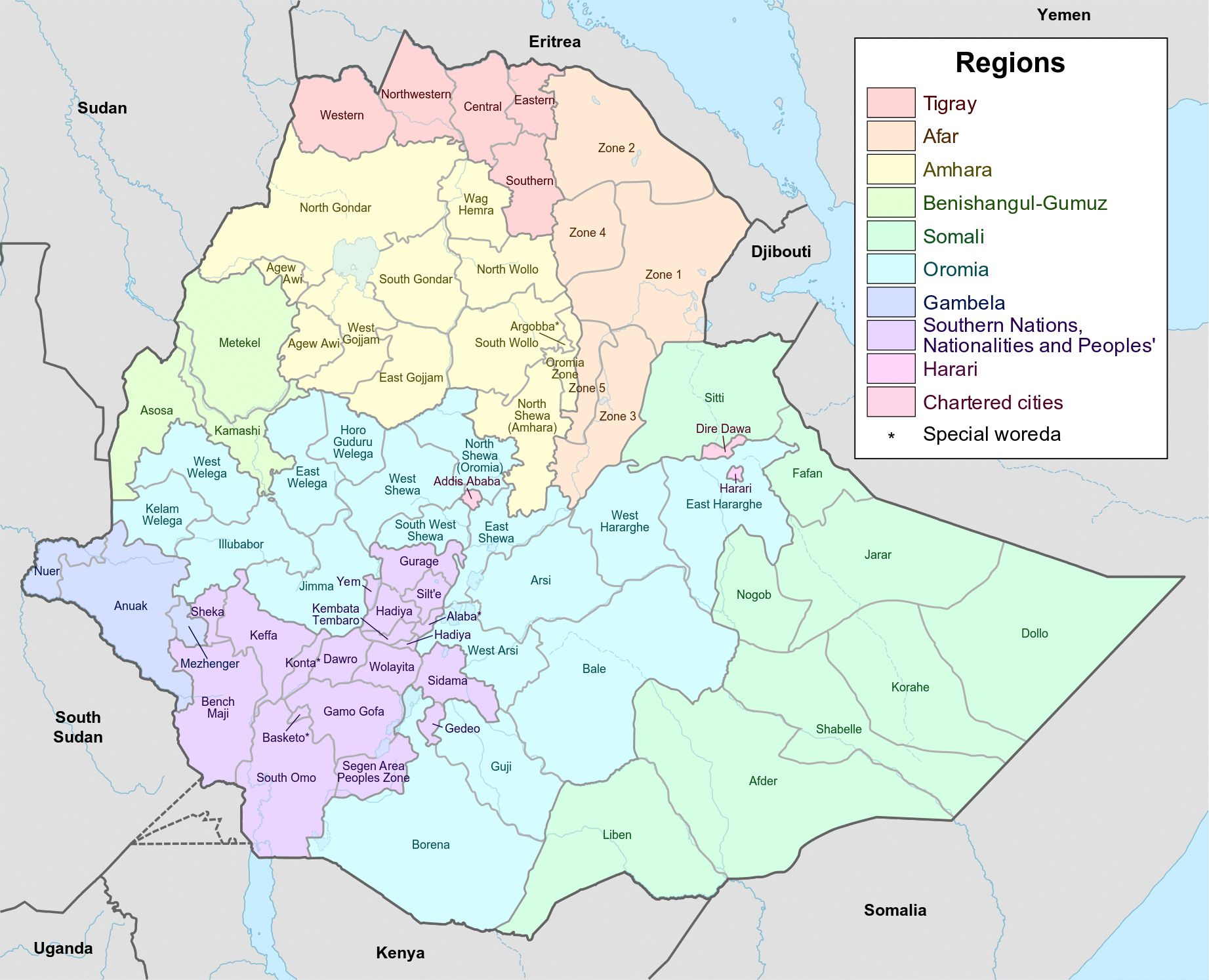 Il Mosaico Etnico Dell Etiopia Chi Ci Vive E Chi Lascia Il Paese TPI   Etiopia Etnie E Regioni 