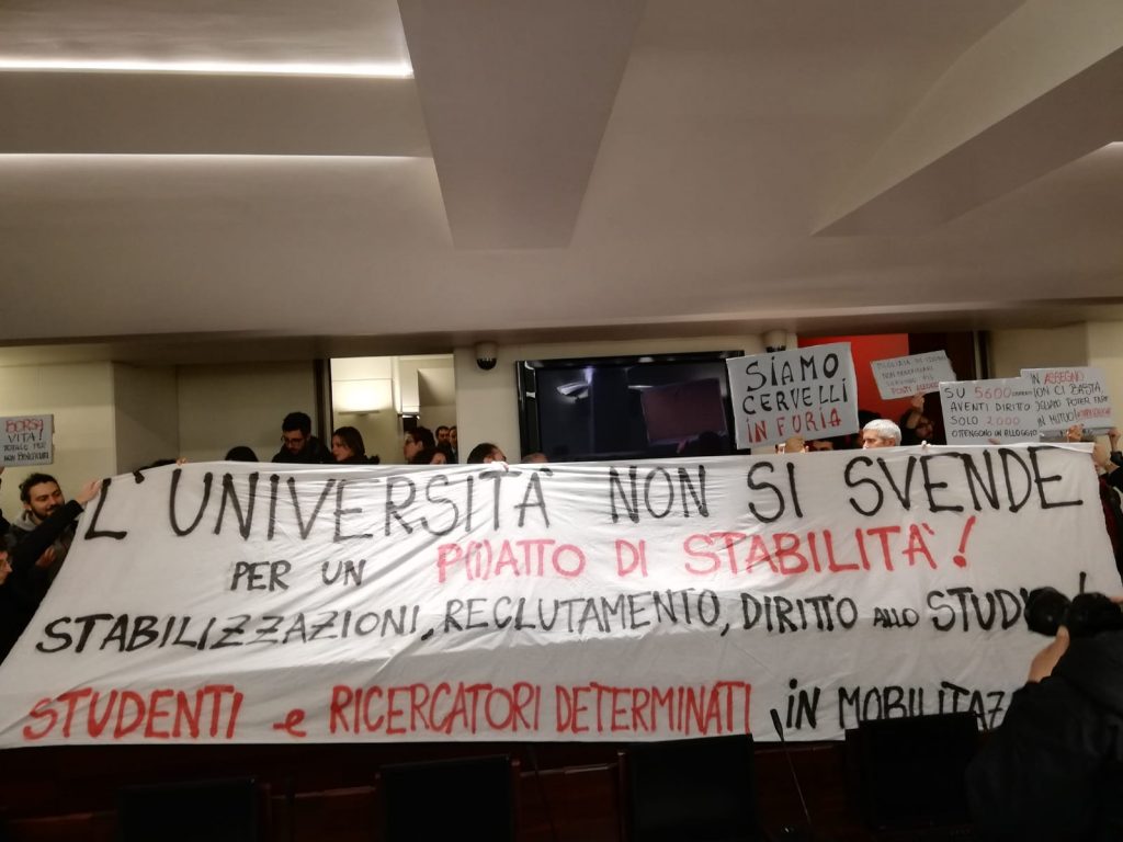 occupazione senato accademico sapienza