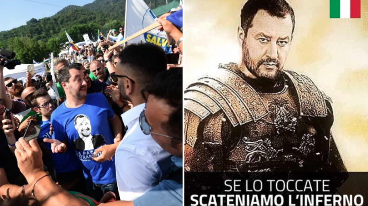 diciotti gazebo lega milano salvini