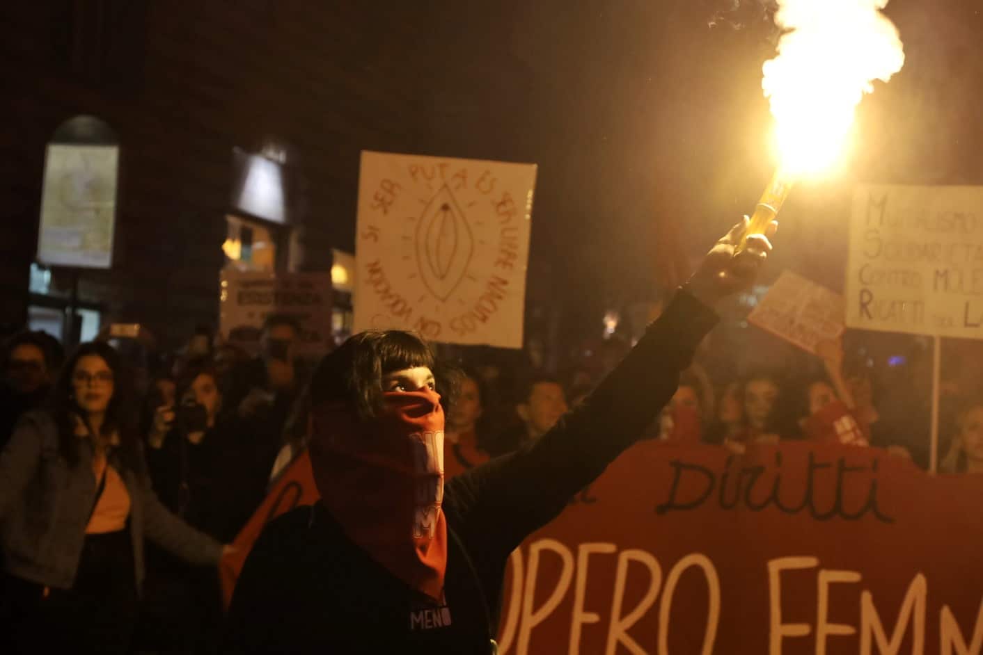 Non Una Di Meno Corteo Roma Dell'8 Marzo 2019 : La Foto Gallery