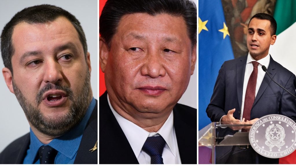 italia cina Di Maio Salvini