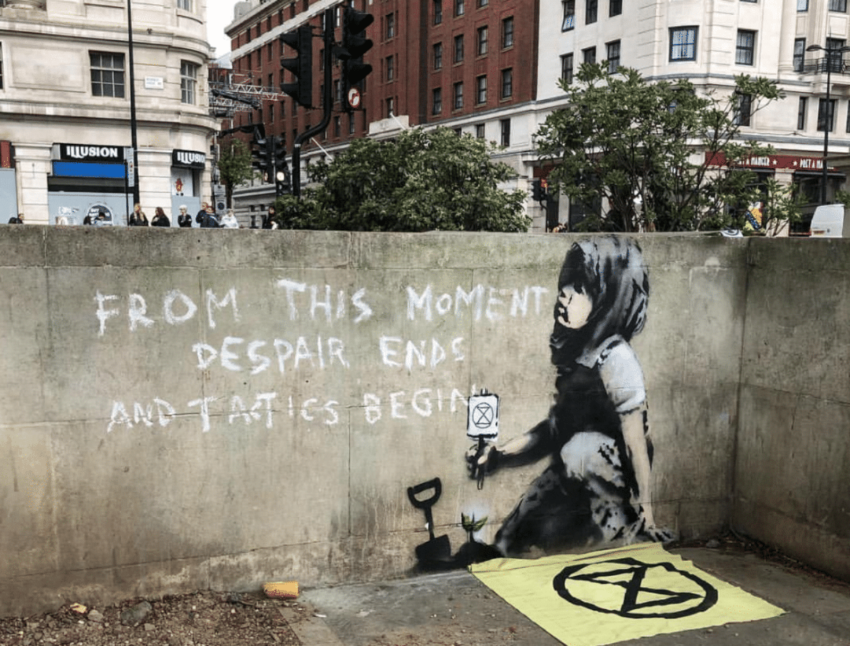 Banksy, Il Nuovo Murale Per Il Clima A Londra | Extinction Rebellion | FOTO