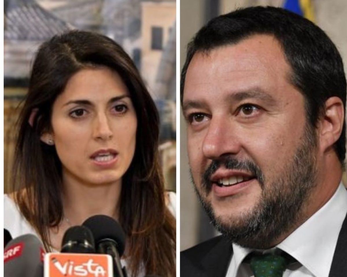 salvini raggi polemica roma