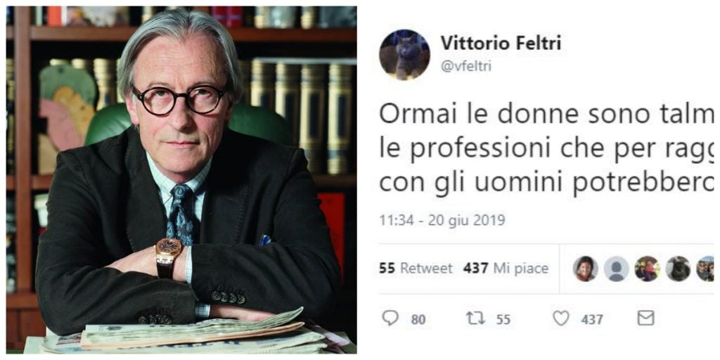 vittotio feltri tweet sessista