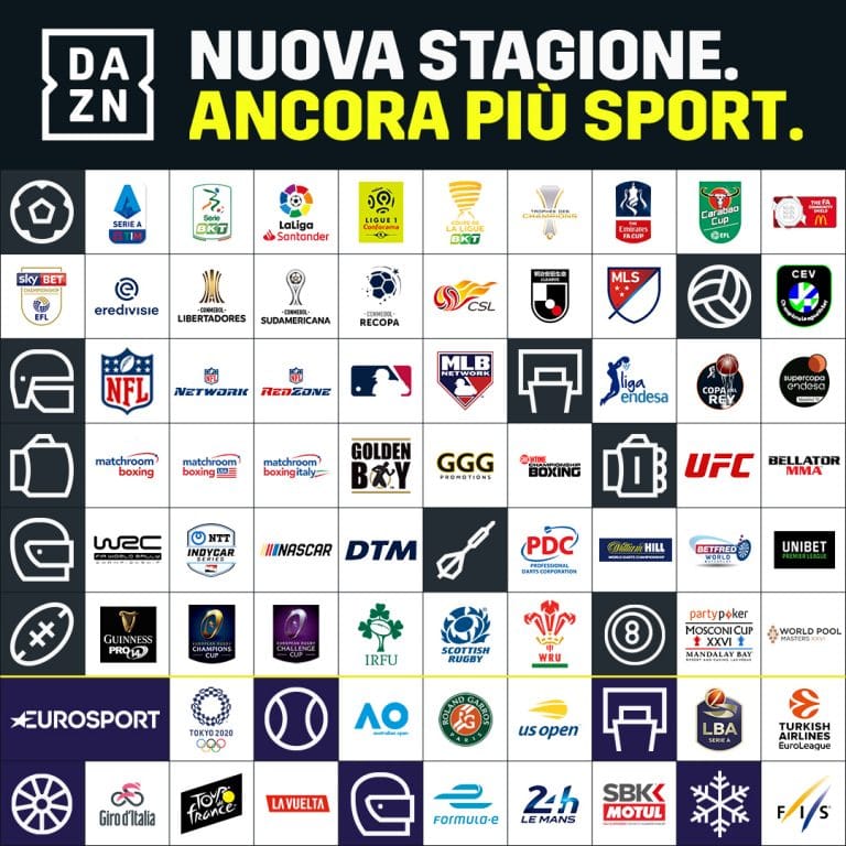 DAZN 2019-2020, inizia una nuova stagione ricca di sport ...