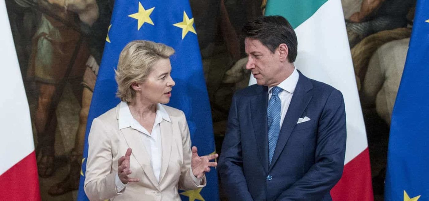 Ue Conte  a Bruxelles incontra Ursula von  der  Leyen  e Sassoli