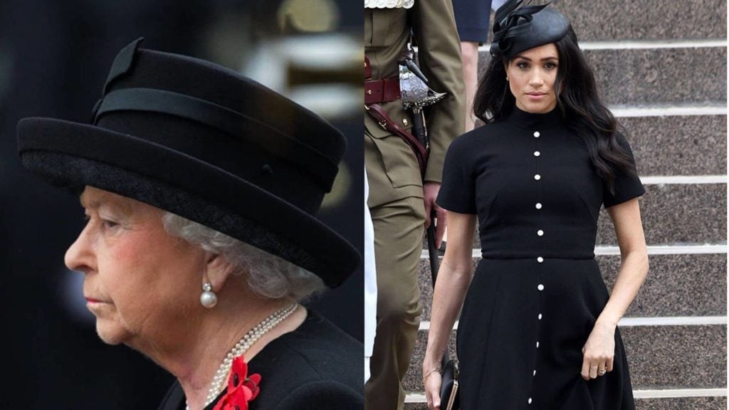 regina morte abito nero meghan