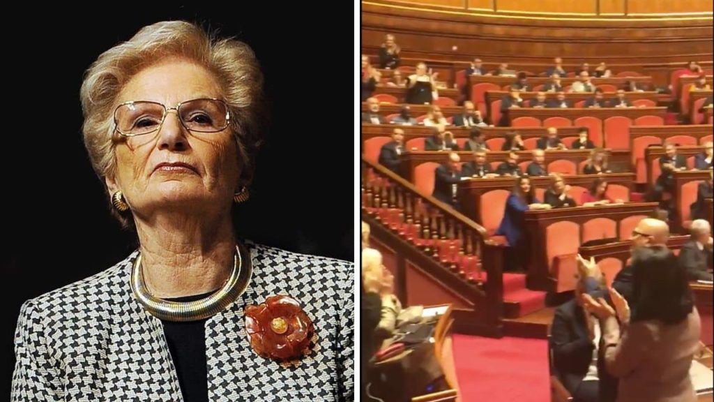 omaggio-senato-liliana-segre-senatori-centrodestra-rimangono-seduti-video