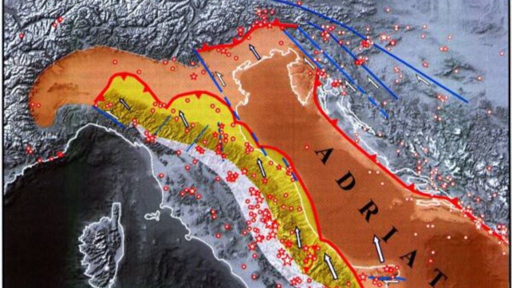 placca adriatica terremoti