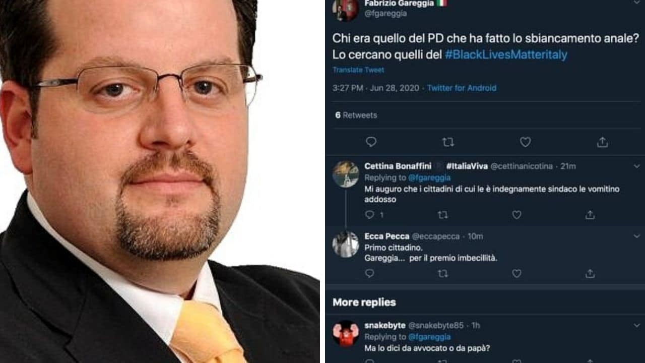 Tweet su razzismo e sbiancamento anale, il sindaco leghista si giustifica