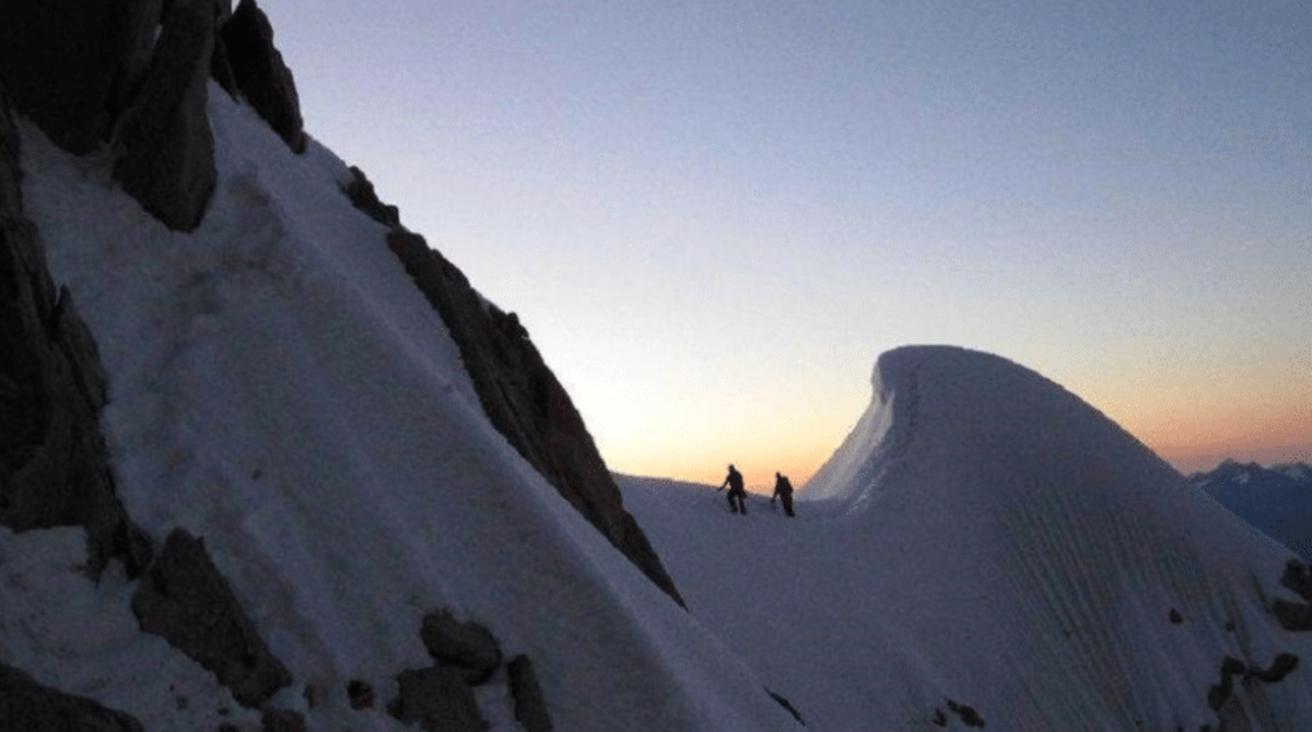 monte bianco alpinisti