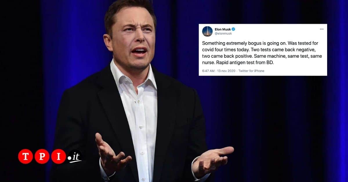 Elon Musk: "Ho Fatto Quattro Test Covid: Due Positivi, Due Negativi"