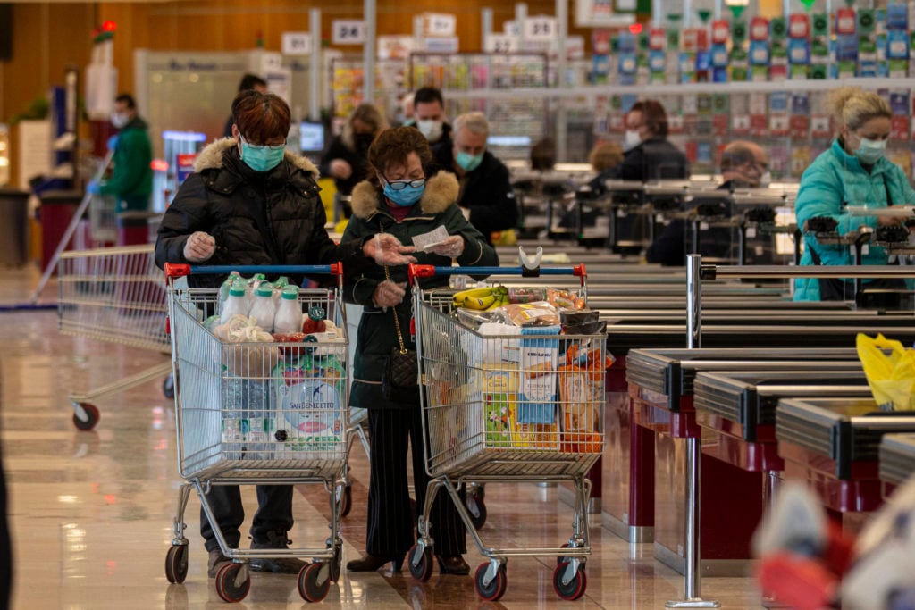 mascherina supermercato