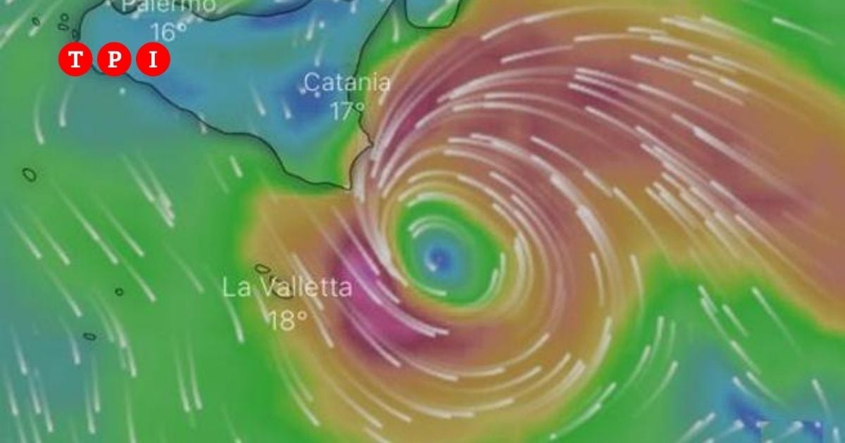 Maltempo In Sicilia E Calabria: Il Vero Ciclone Si Formerà Nella Serata ...