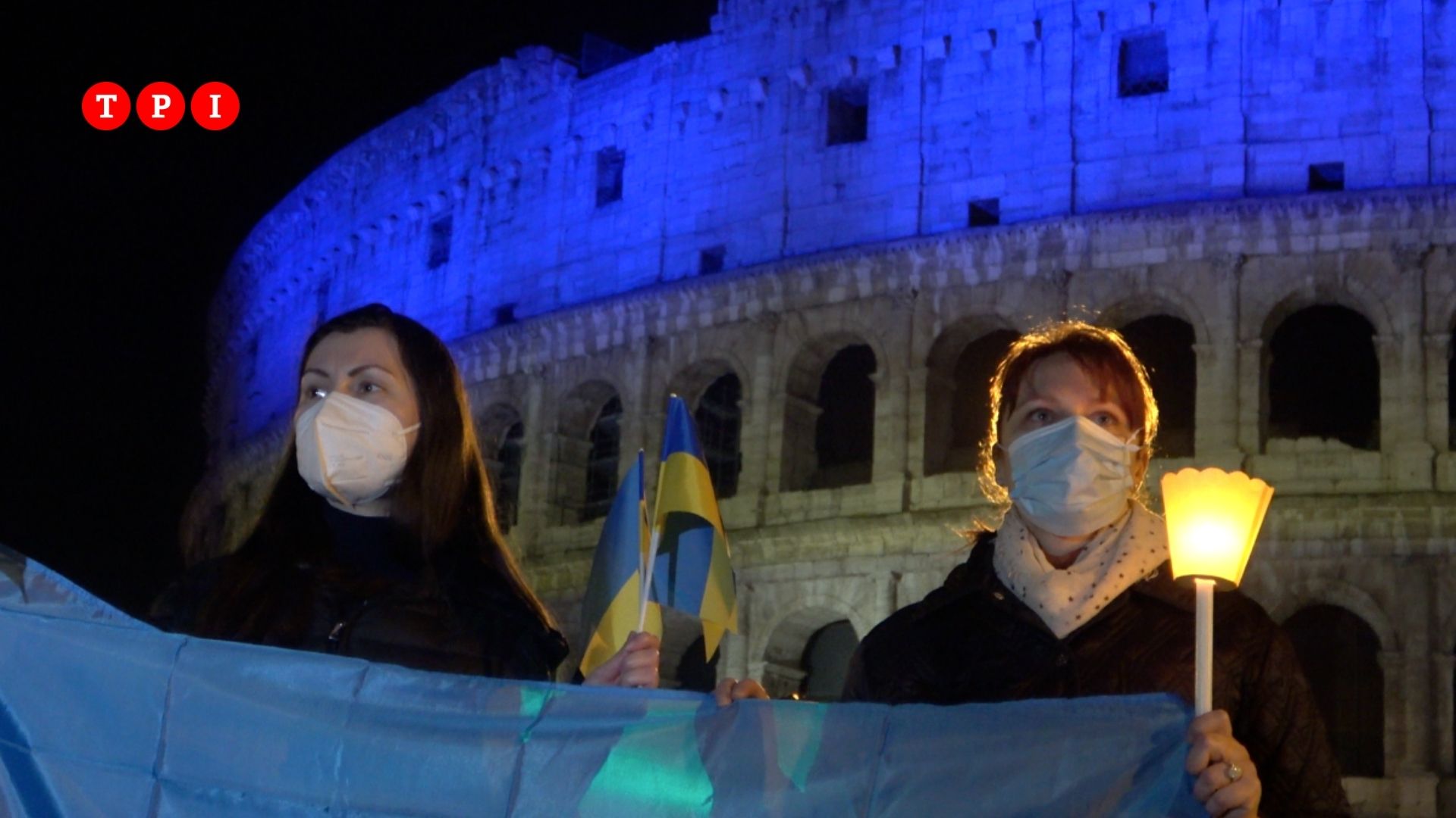 Roma La Fiaccolata Per La Pace In Sostegno Del Popolo Ucraino Video 9336