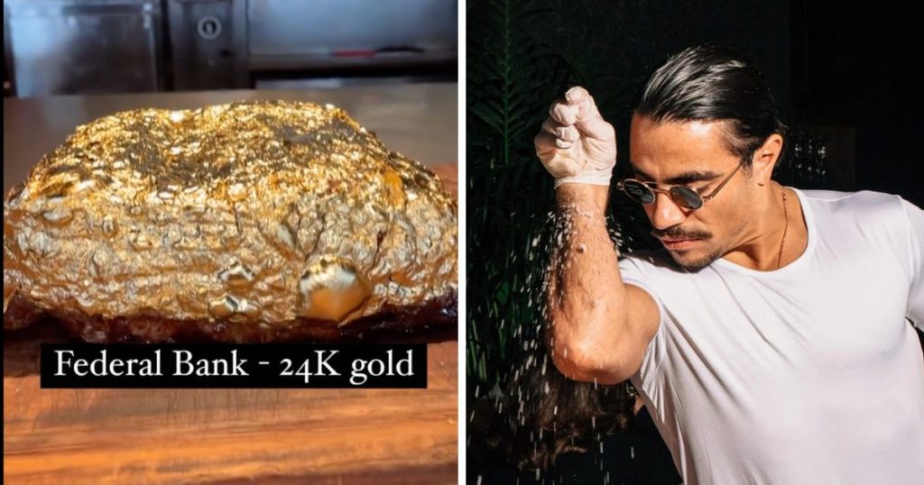 salt bae bistecca oro