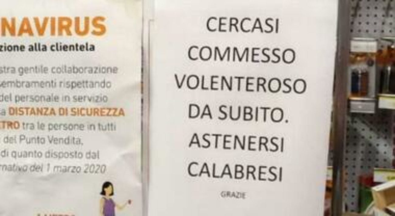 annuncio lavoro no calabresi