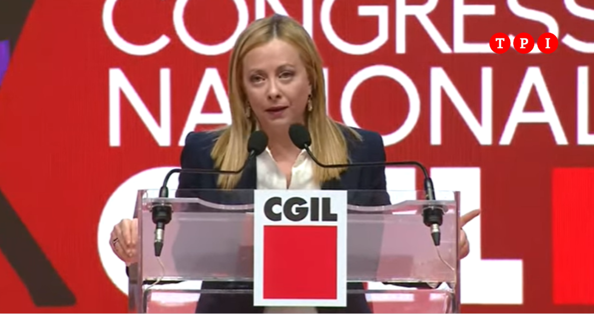 Giorgia Meloni Contestata Prima Del Discorso Alla Cgil No Al Salario Minimo