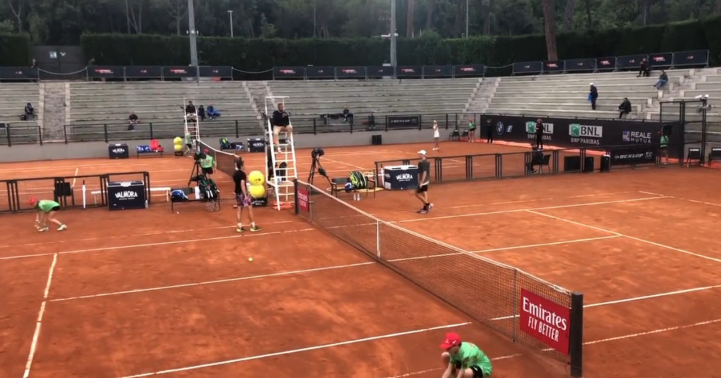 internazionali tennis stretta mano ucraino russo