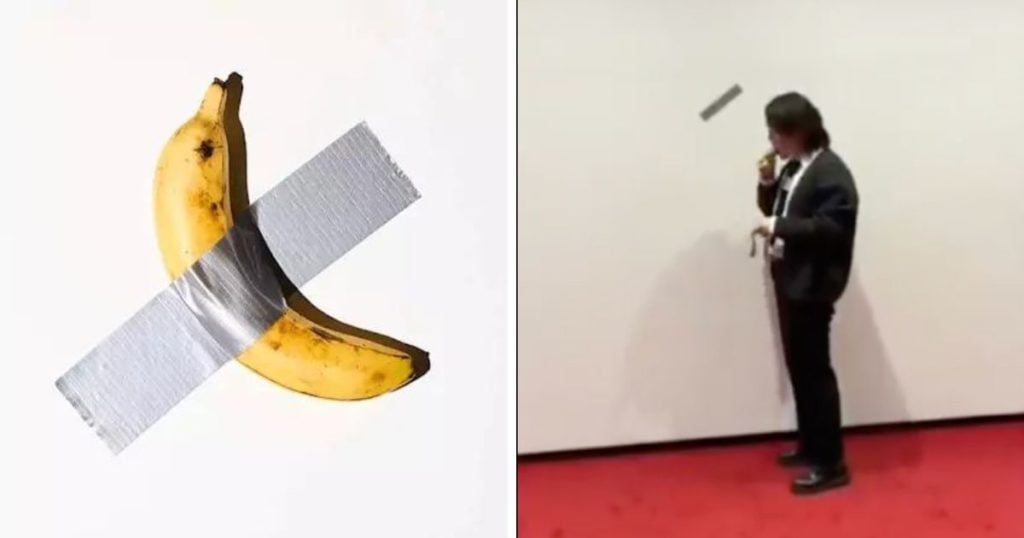 studente banana cattelan