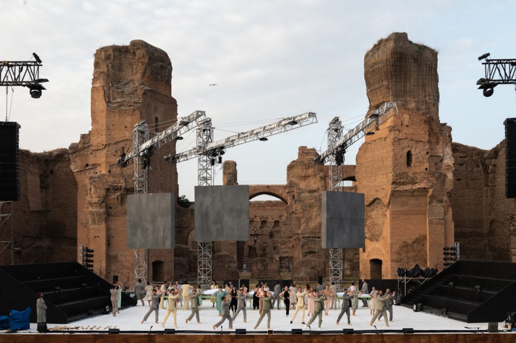 bernstein a caracalla prima della messa rai 3