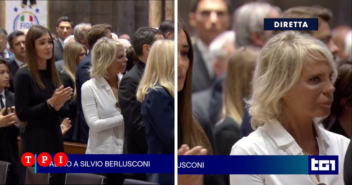 Perché Maria De Filippi vestita di bianco ai funerali di Berlusconi il