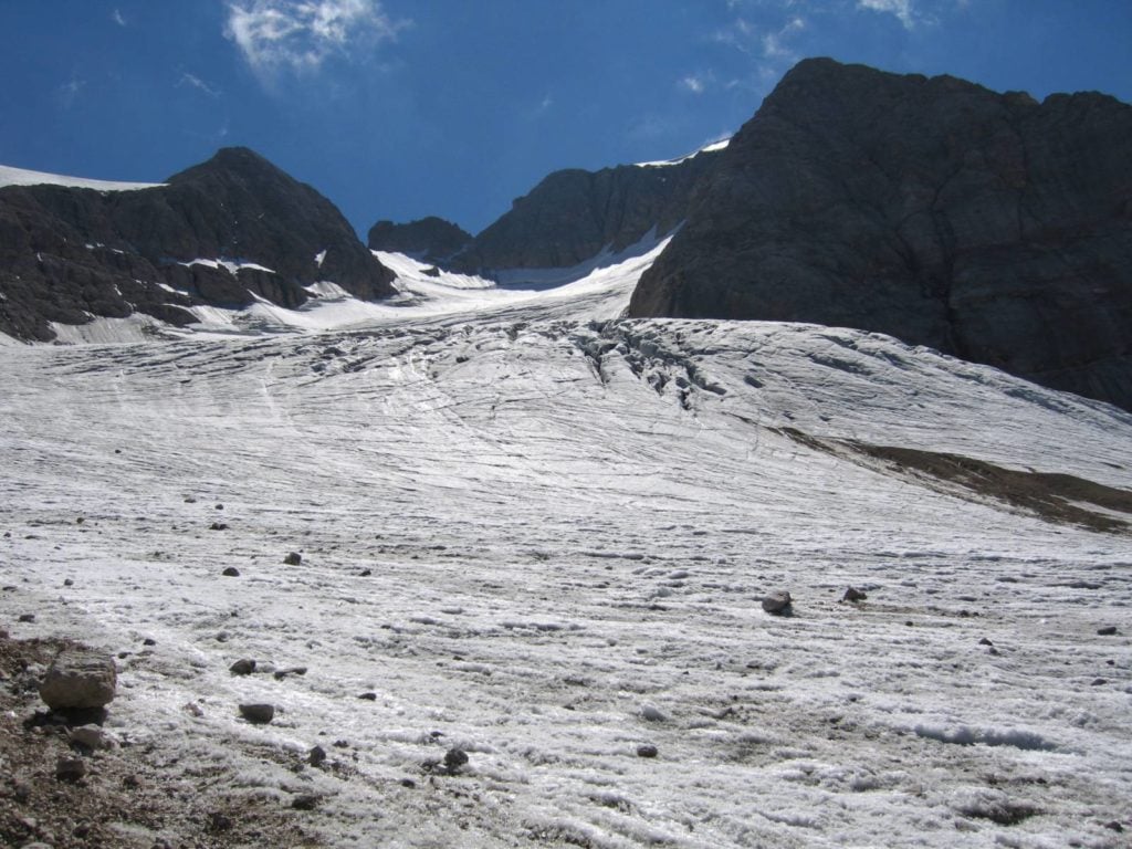 Ghiacciai in ritirata, picchi di caldo su Rosa e Marmolada Scioglimento senza precedenti