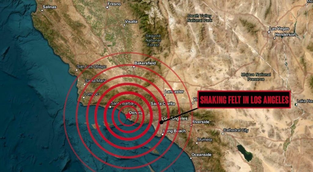 Stati Uniti, terremoto magnitudo 5.1 a nord di Los Angeles. E arriva l’uragano Hilary