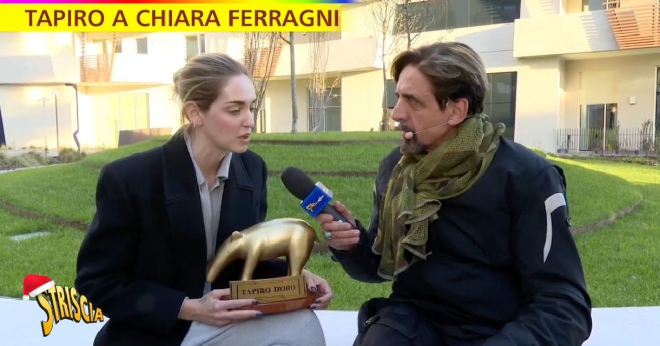 Chiara Ferragni riceve il Tapiro d'Oro: Me lo merito perché ho sbagliato