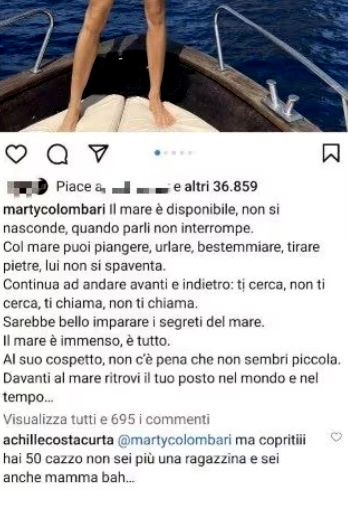 martina colombari figlio