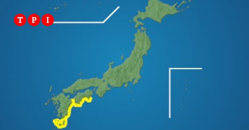 giappone terremoti 8 agosto 2024 prefettura miyazaki allerta tsunami