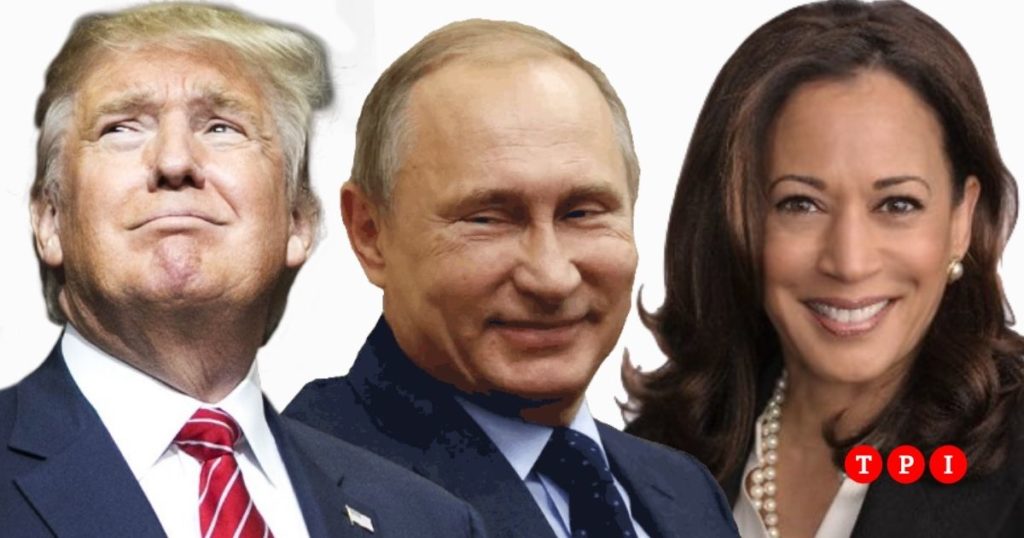 usa elezioni presidenziali vladimir putin annuncia di voler sostenere kamala harris contro donald trump