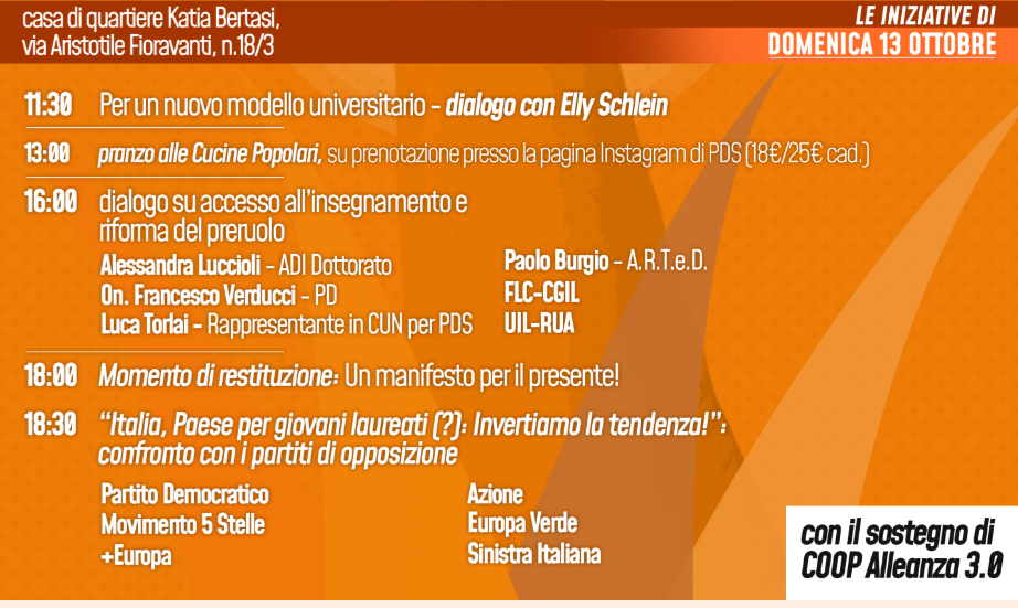 Primavera degli Studenti: l’11, il 12 e il 13 ottobre gli Stati Generali dell’Università a Bologna