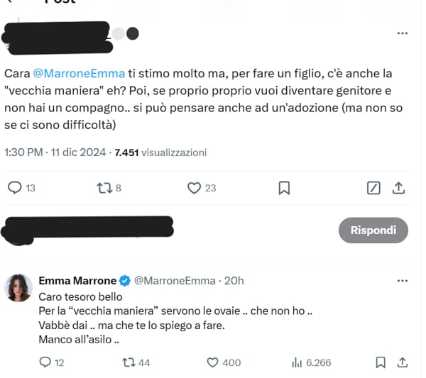 emma marrone figlio