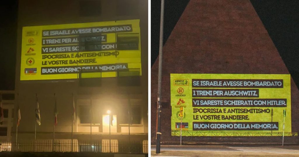 Giorno della Memoria, a Roma scritte contro Anpi e ong: “Ipocriti e antisemiti”