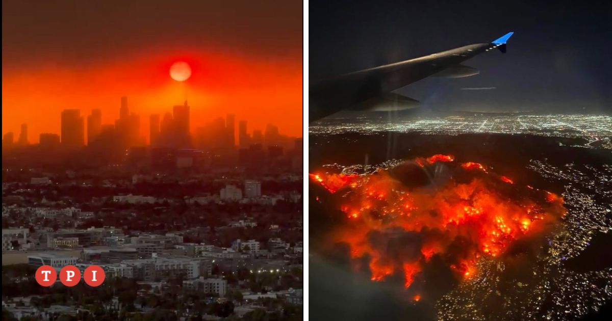 Le impressionanti immagini dell’incendio che sta devastando Los Angeles | VIDEO