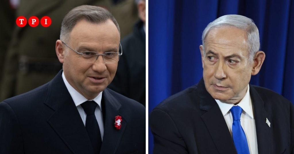 polonia presidente duda non arrestate netanyahu mandato cpi commemorazione auschwitz